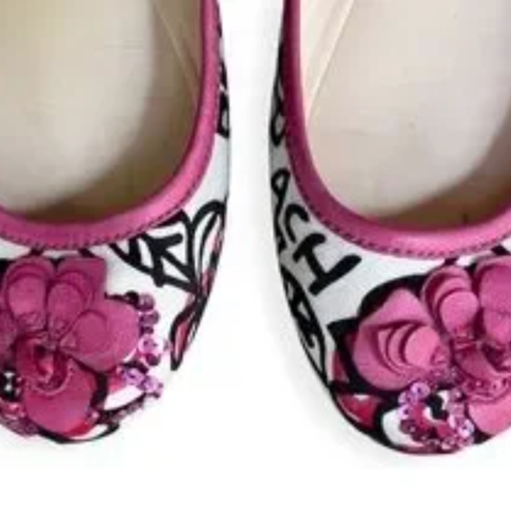 Coach Poppy Adesda Ballet Flats Sz 8B - Picture 10 of 10
